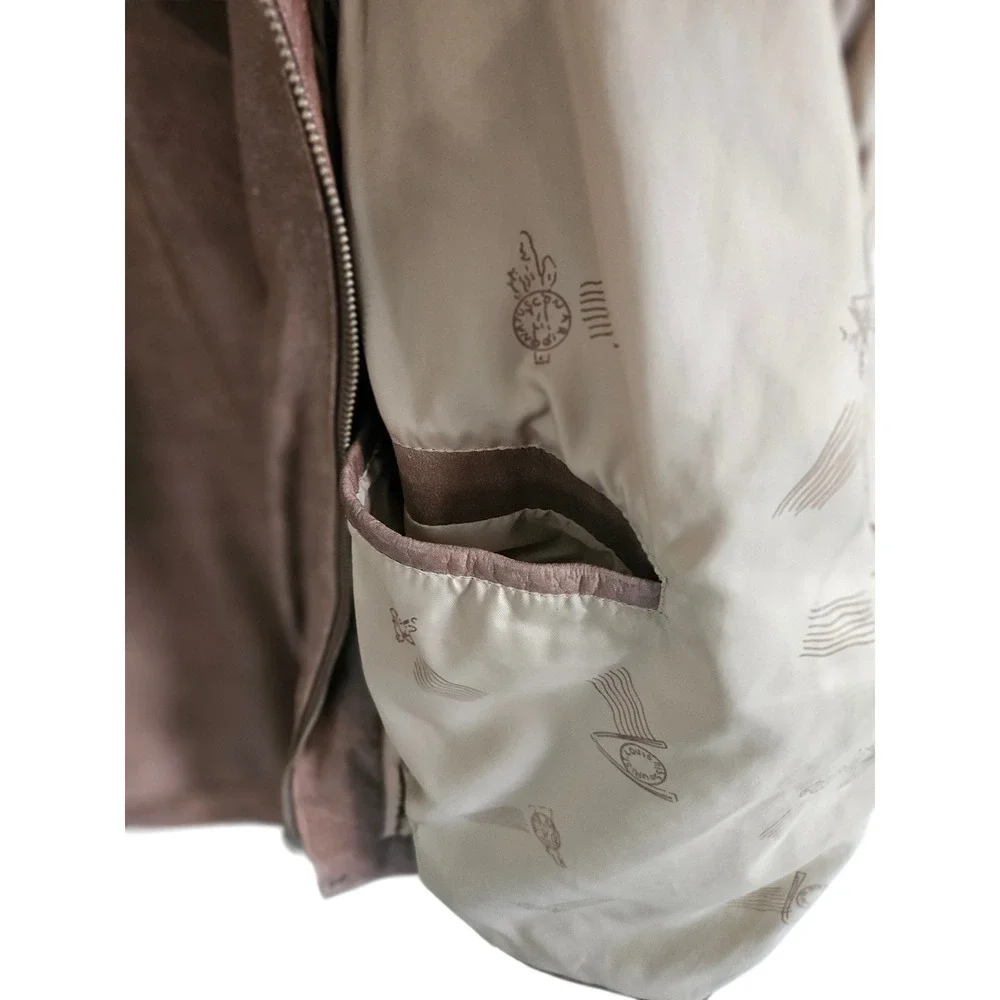 Adventure Bound Originals Mens Brown Leather Bomber Jacket Thinsulate 2X Vintage